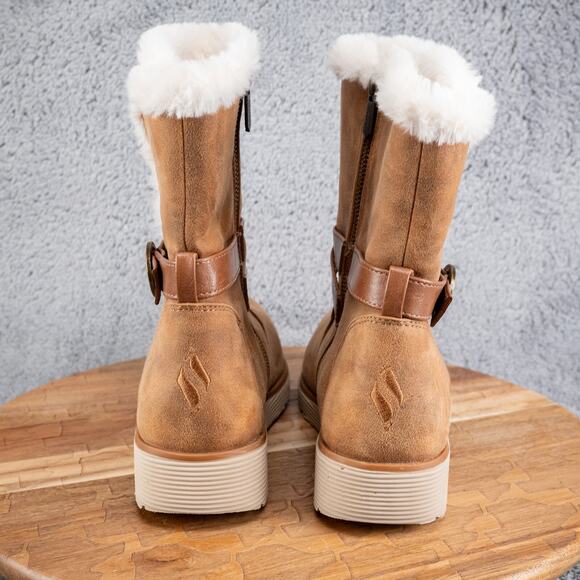 Skechers Women's Keepsake Wedge Suede Mid-Calf Winter Boots size 8 - Picture 4 of 6